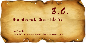 Bernhardt Osszián névjegykártya